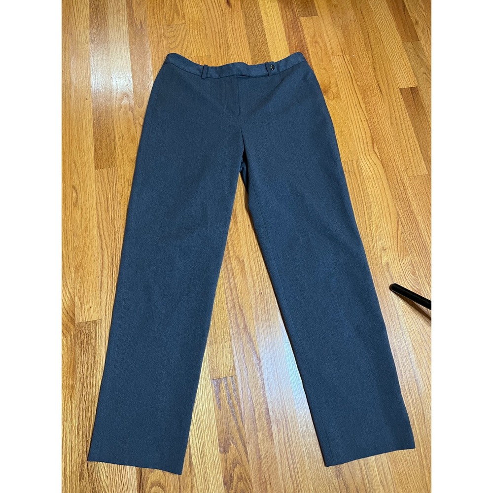 Talbots Stretch Dress Pants Women's Career Trouser Work Office Gray 10